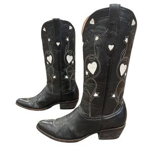 Old Gringo Womens Cowboy Western Boots Heart Inlay Size 9 B